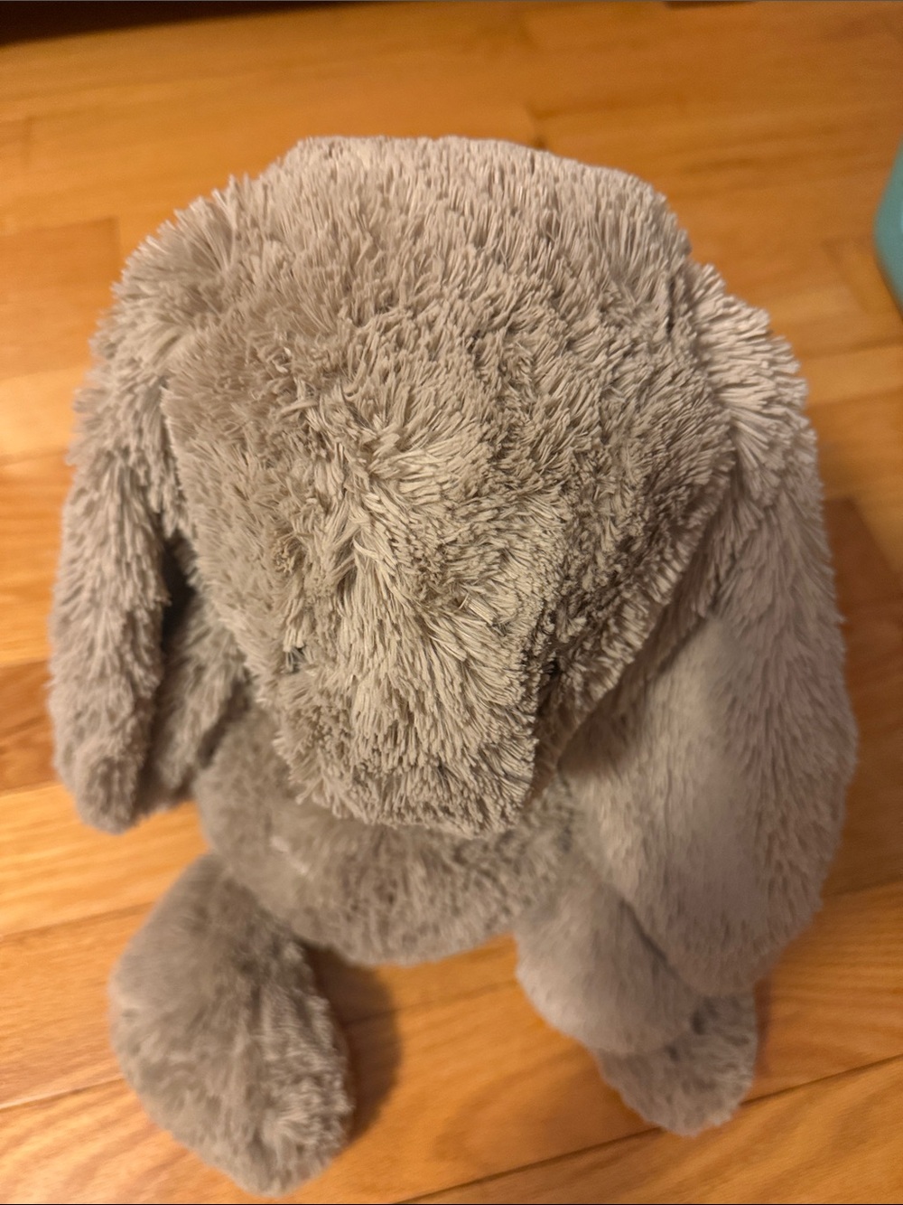 Jellycat Plush Long-Eared Bunny in Light Taupe with Cream Tail - Picture 6 of 6